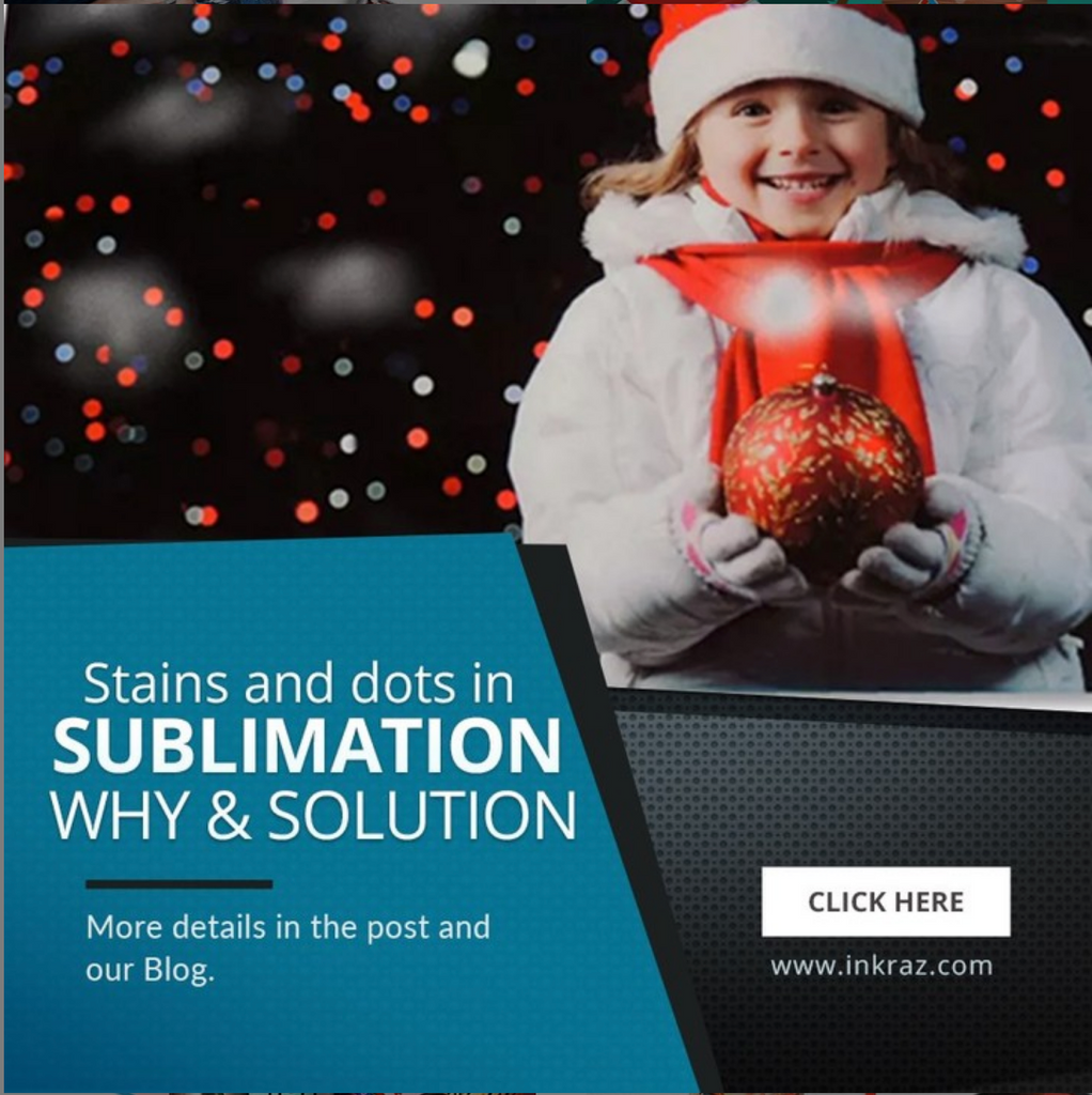 Stains and dots in sublimation and solution