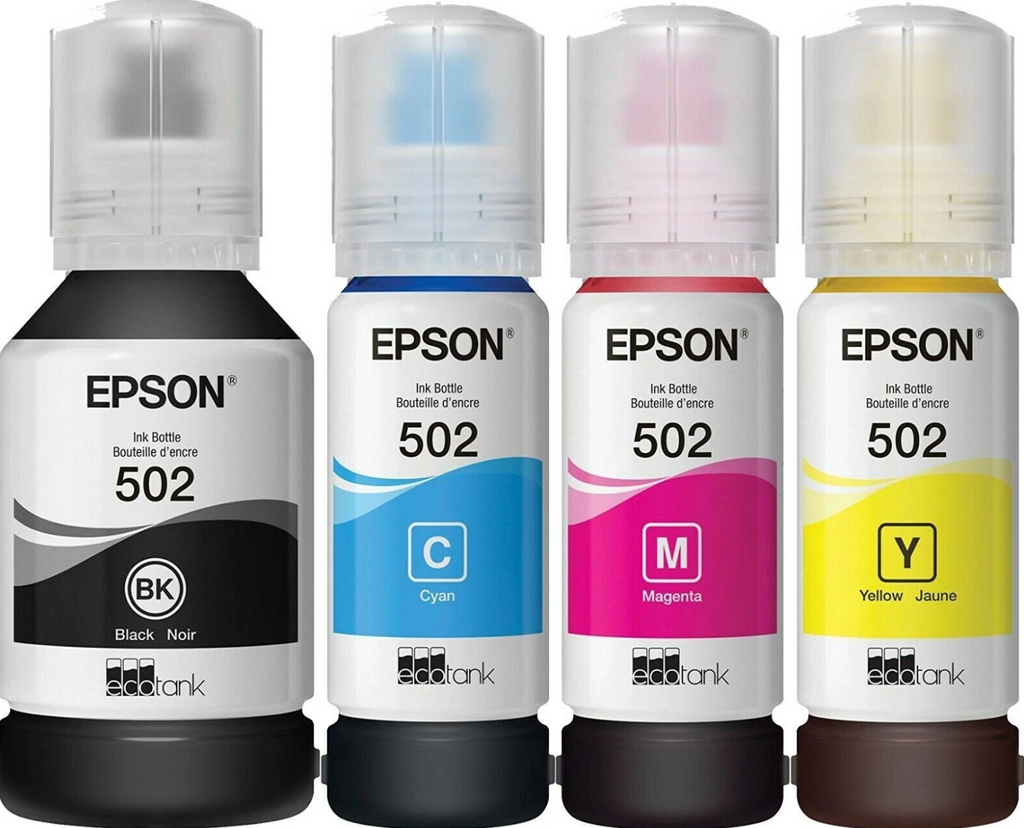 Genuine Epson 522 Ink Bottle 4 Pack for ET15000 et2850 et3750 st3000 et2750