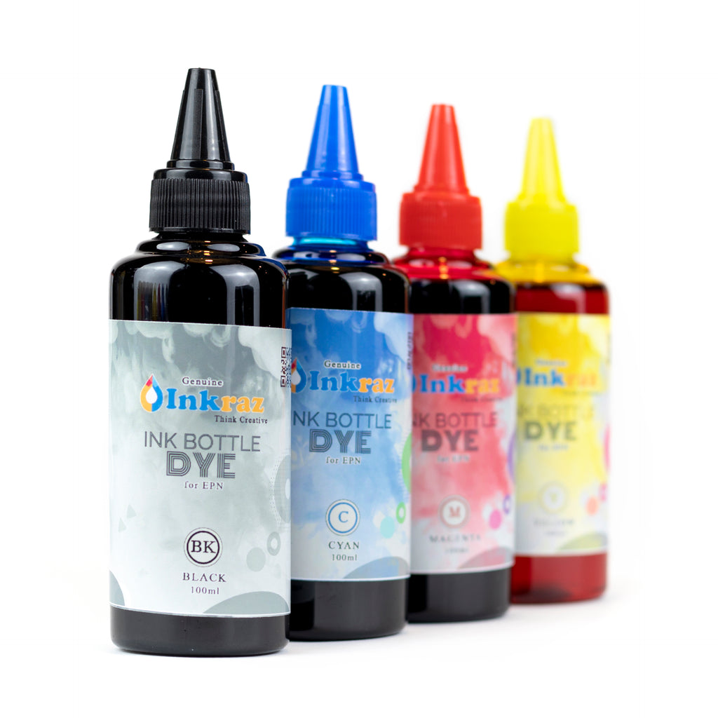 Epson Dye ink Black Cyan Yellow Magenta Ecotank Printer Ink Bottle