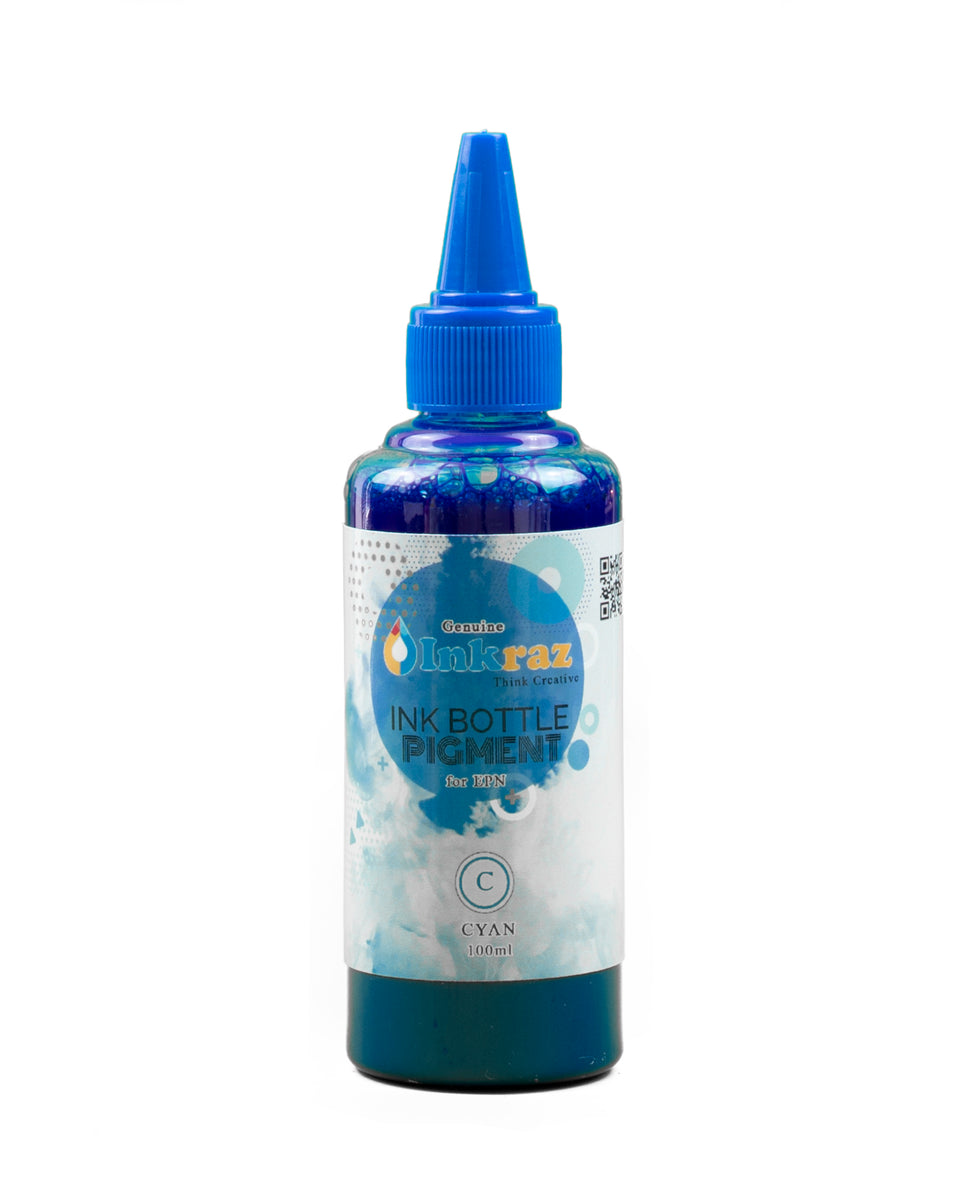 Inkraz Pigment ink Black Cyan Yellow Magenta Ecotank Printer Ink Bottl ...